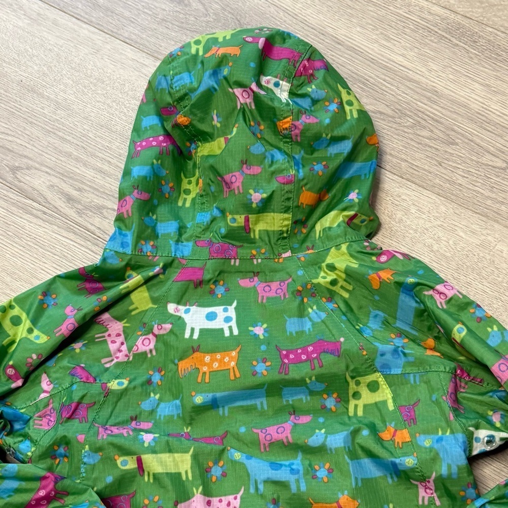 L.L. Bean Kids Green Animal Print Jacket - Picture 8 of 9